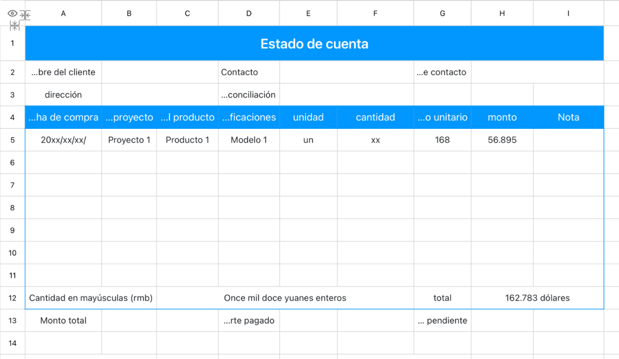 Estado de cuenta